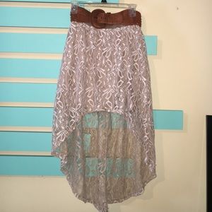 Flowy high low skirt