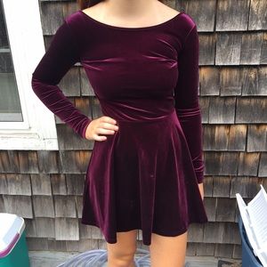 Velvet Skater dress