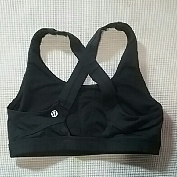 lululemon athletica Tops - Lululemon Cross Back, Black, XS Athletic Bra Yop