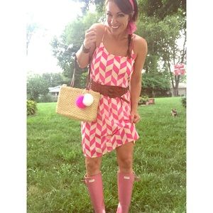 Pink Spaghetti strap Sundress