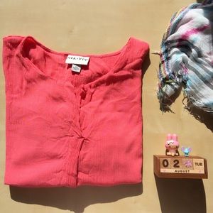 Coral pink tunic