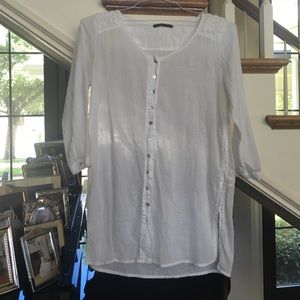 Velvet white button down staple too