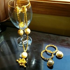 SOLD @robinwill PEARL AND GOLD BEADS BUNDLE