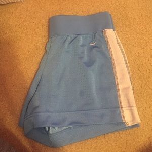 Blue nike shorts