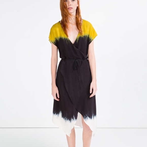 tie dye zara dress