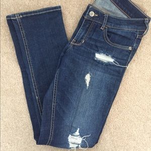 Hollister ripped skinny jeans