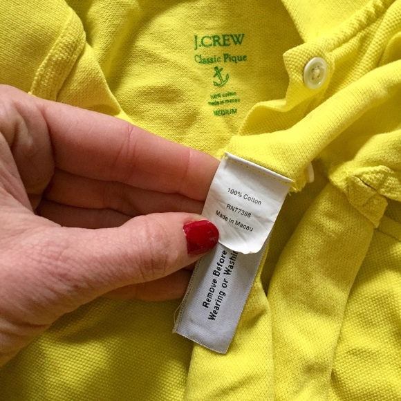 J. CREW CLASSIC STRETCH PIQUE SS POLO SHIRT NEON M - Picture 4 of 8