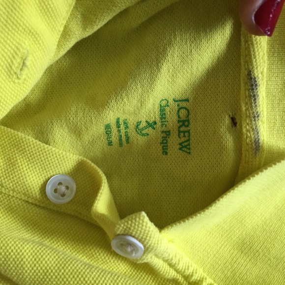 J. CREW CLASSIC STRETCH PIQUE SS POLO SHIRT NEON M - Picture 5 of 8