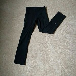 Lululemon Black straight leg workout pants