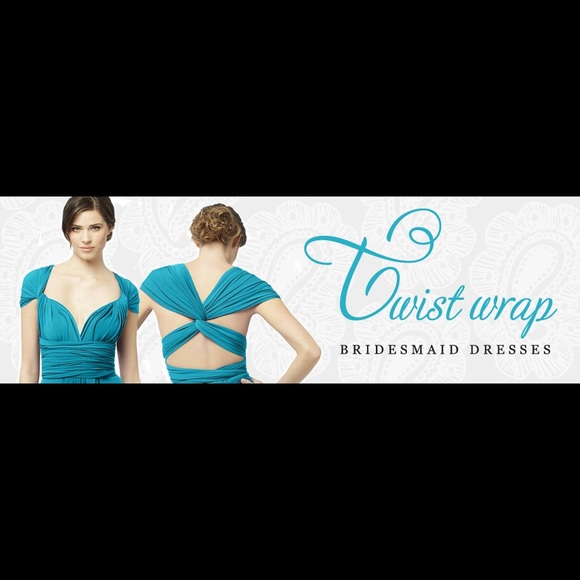 Dessy Group Twist Wrap Dress