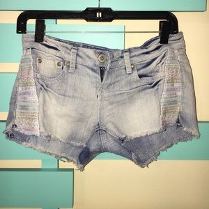 Blue jean shorts