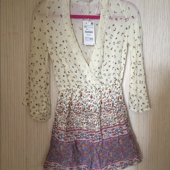 Zara long sleeve romper