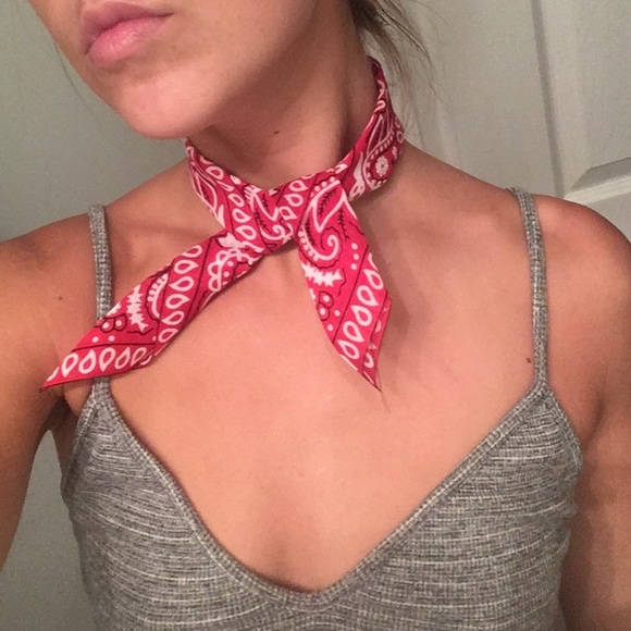 RESTOCKED• Red Bandana Festival Choker • - Picture 2 of 3