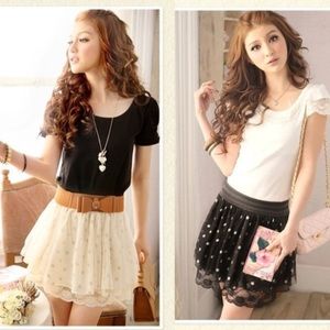 💙Tulle Polka Dot Skirts Small💙