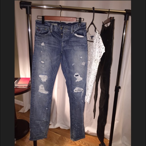 Ralph Lauren distressed jeans size 26 - Picture 2 of 4