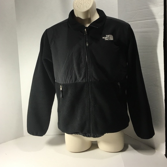 North Face Polartec Coat Black sz L 14/16 Fleece