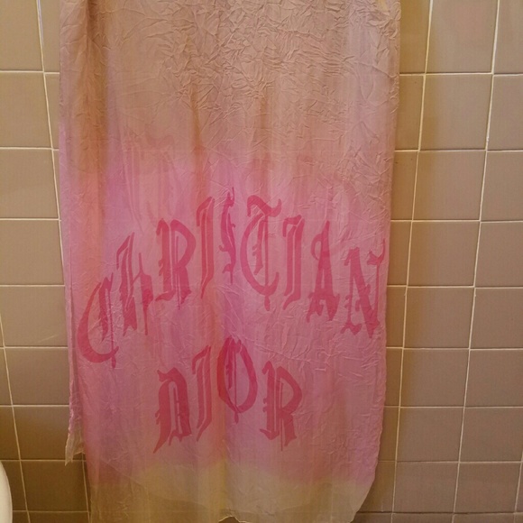 Dior Silk Scarf (72"x18")