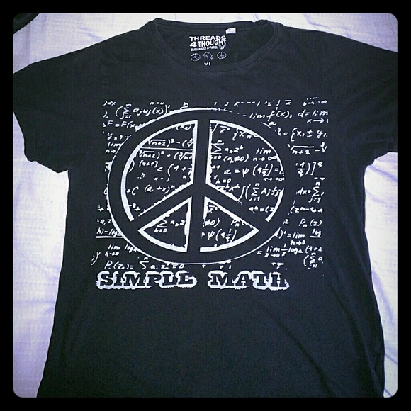"Simple Math" Peace sign T-shirt