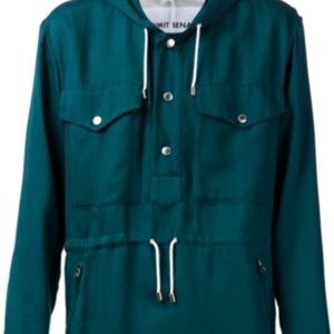 Umit benan hooded green coat