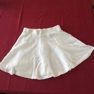 H&M white circle skirt