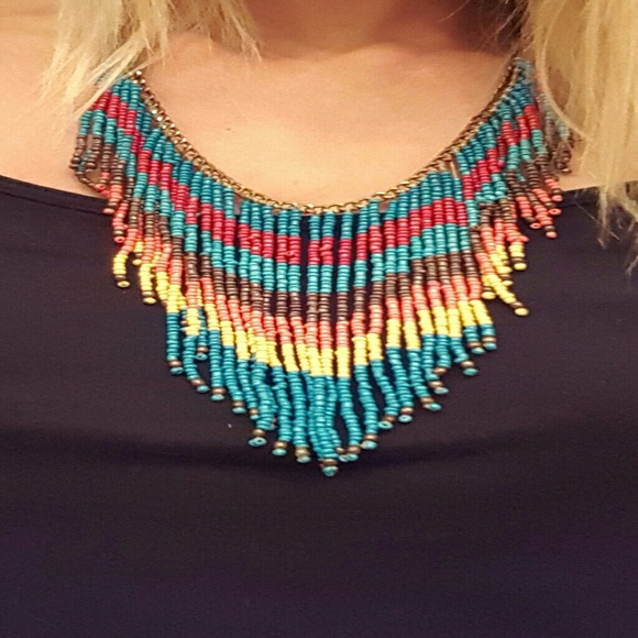 Bohemian beaded necklace