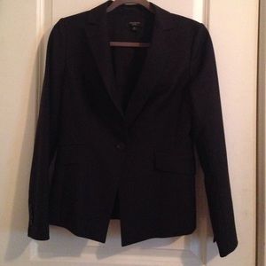 Black wool blazer from Ann Taylor