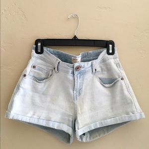 mid-rise jean shorts