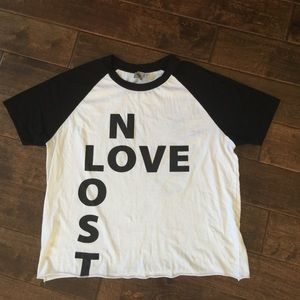 ASOS Size 6/M black white tshirt