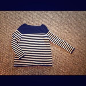 Gap navy blue/white stripped shirt