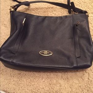 Navy coach bag