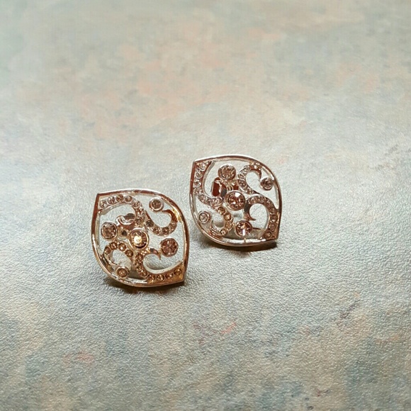 Shimmer Bloom Stud Earrings