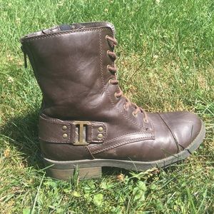 Brown Combat Boots