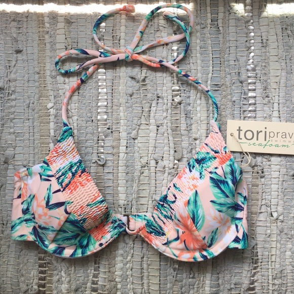 Tori Praver Seafoam Underwire Bikini Top