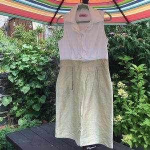 White and cream business dress