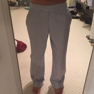 Sear sucker pants from Brooks Brothers.