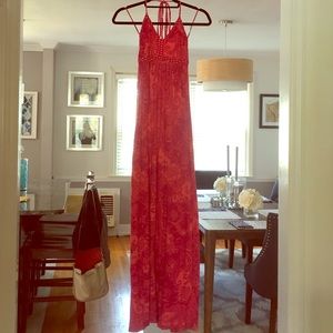 Pink maxi dress from express