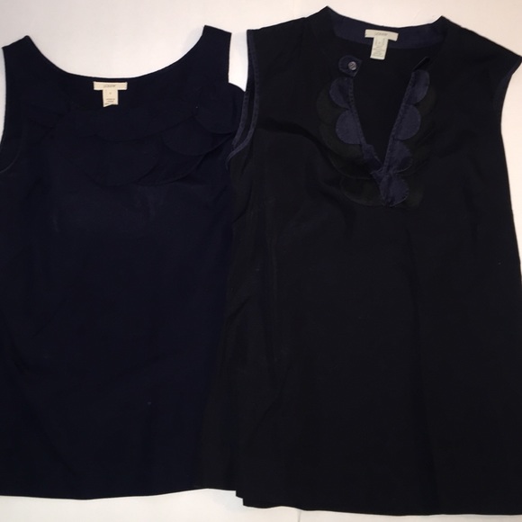 Jcrew navy blouses