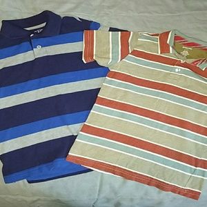 2 like new striped polos