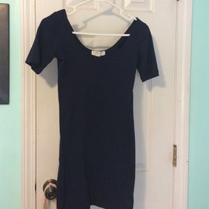 Navy blue bodycon dress