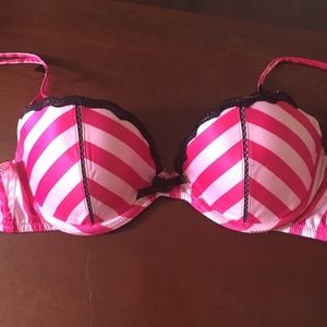 Victoria Secret striped push-up bra