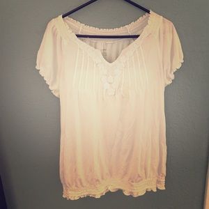 Lane Bryant Women's White 14 / 16 Top Shirt