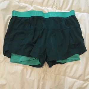 Nike running shorts with spanx attached