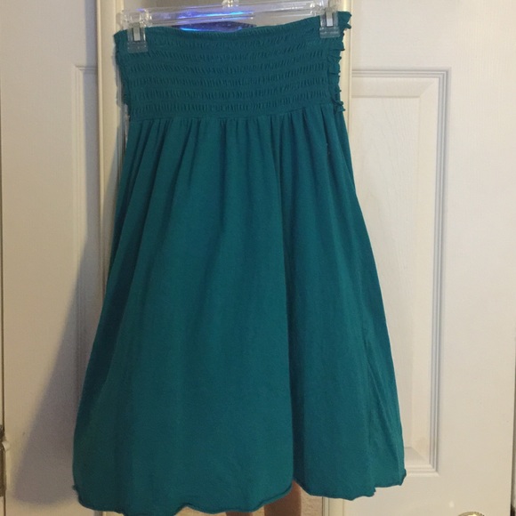 Teal coverup stretch dress size medium - Picture 3 of 3