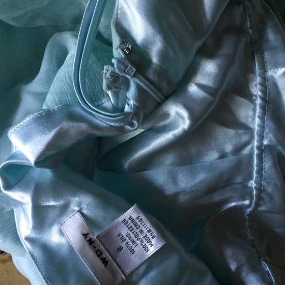 WDNY 100% SILK EMBELLISHMENT BEADED BOHO ETHEREAL FAIRY HALTER DRESS 8 M - Picture 5 of 7