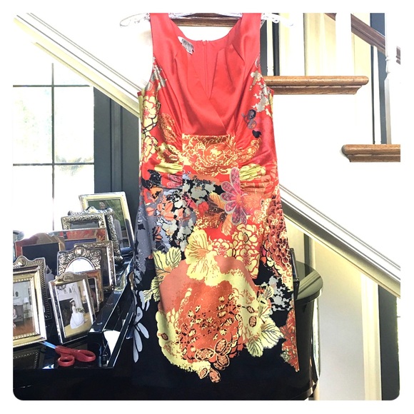 Kay Unger Silk Shift Dress