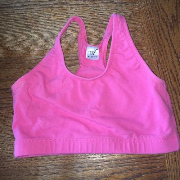 Cheerleading sports bra