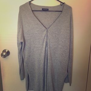 Grey tunic sweater