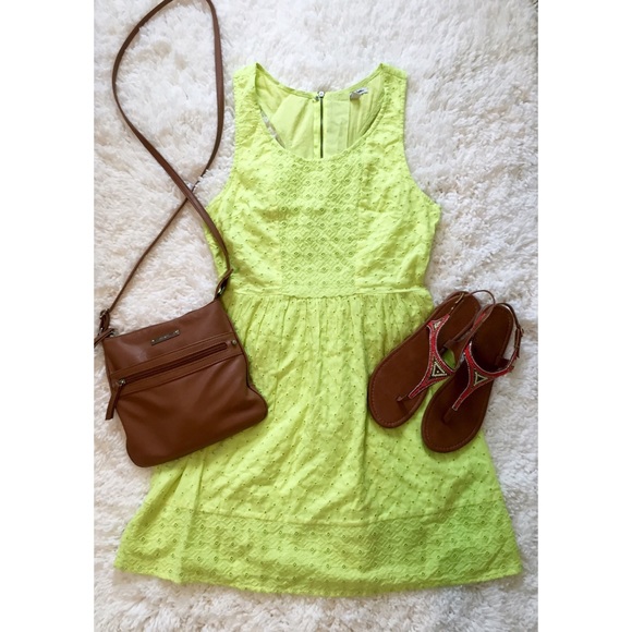 American Eagle Eyelet Cutout Dress