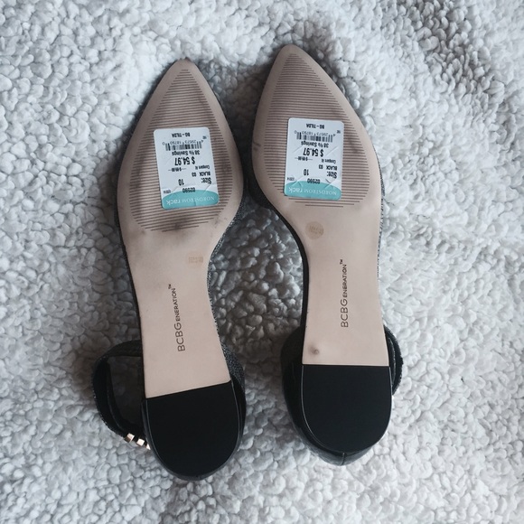BCBGeneration Tilda Black Pointy Flat sz10 - Picture 4 of 4