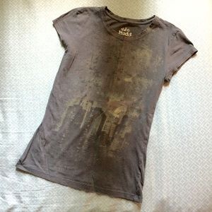 Fitted Grey Printed Shirt